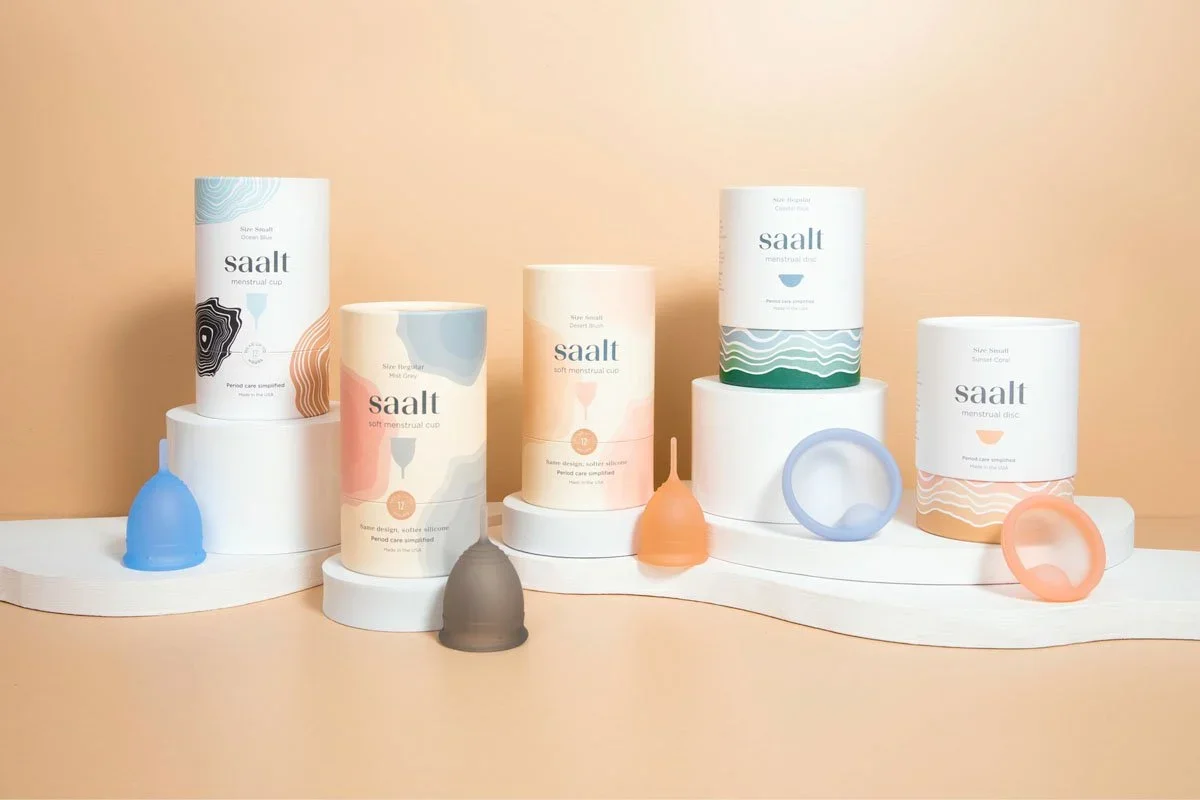Cốc và đĩa nguyệt san Saalt là một trong những thương hiệu an toàn, lành tính nhất